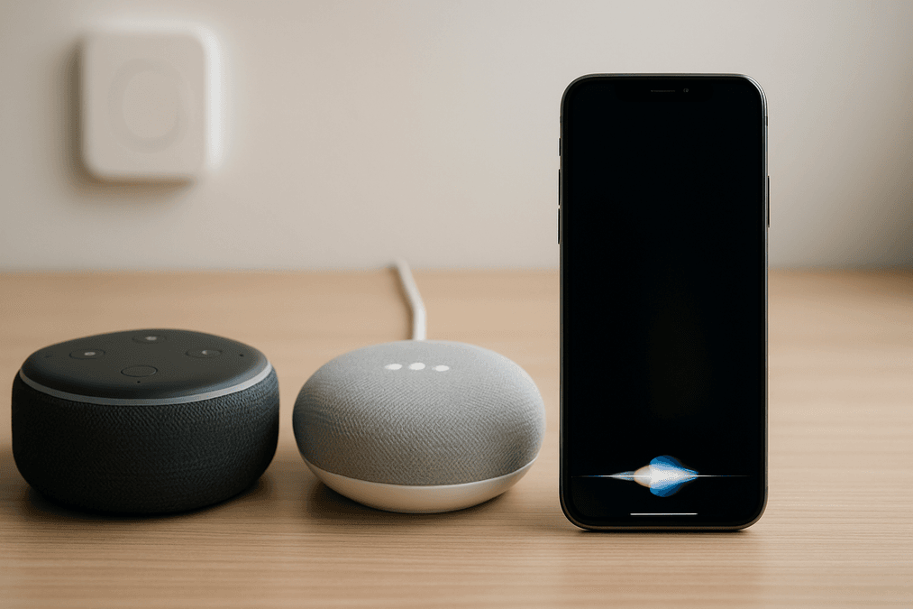 Smart Home Sprachsteuerung – Alexa, Google Home oder Siri im Vergleich